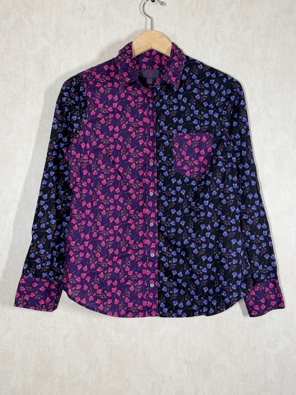 J. Crew Women’s Slim Perfect Button Down Shirt in Liberty Mixed Print 4 - Picture 3 of 11